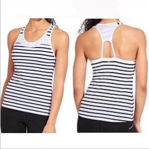 Athleta Hyper Stripe Spiral Running Yoga Tank